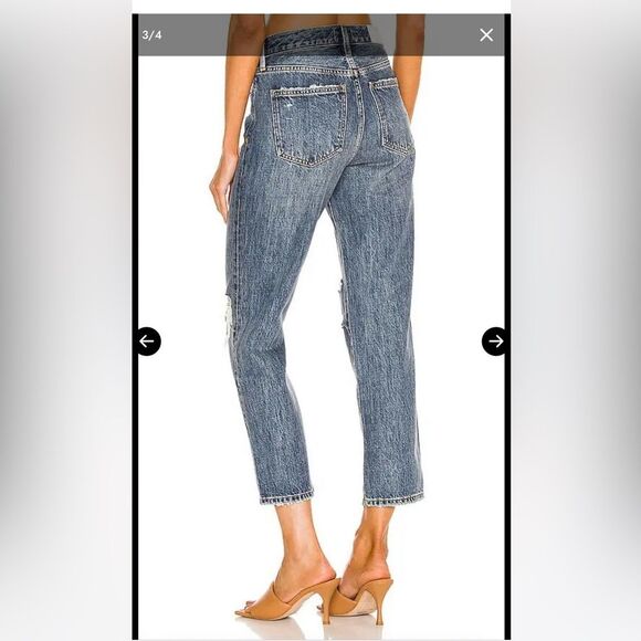 Pistola Charlie Exposed Button Fly Distressed Denim Jeans 26 - Picture 2 of 9